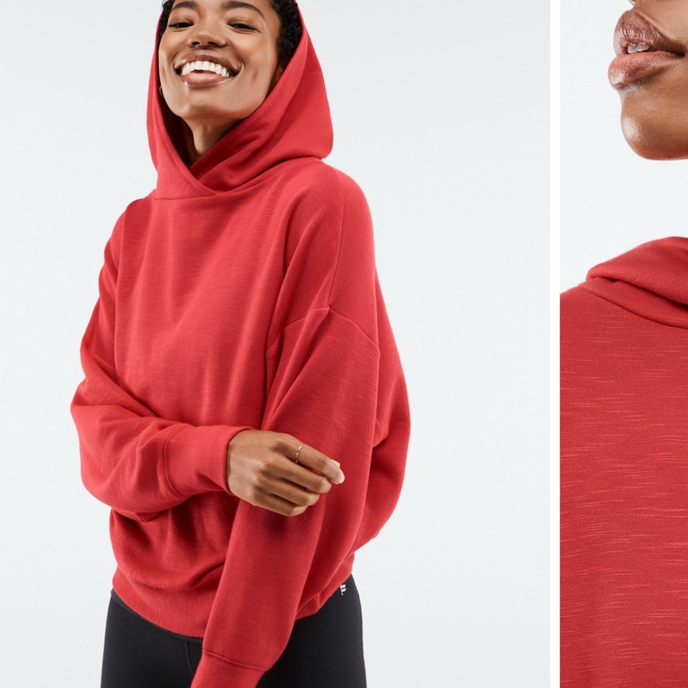 Fabletics Salsa Red 💃 Sweatshirt - Picture 2 of 11